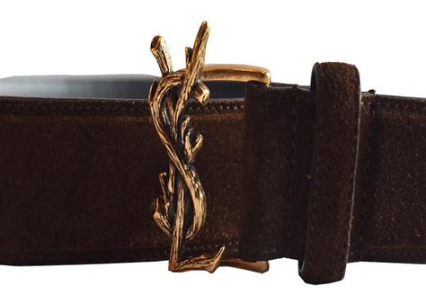 ysl brown suede belt|saint laurent belts.